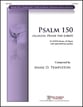 Psalm 150 SATB choral sheet music cover